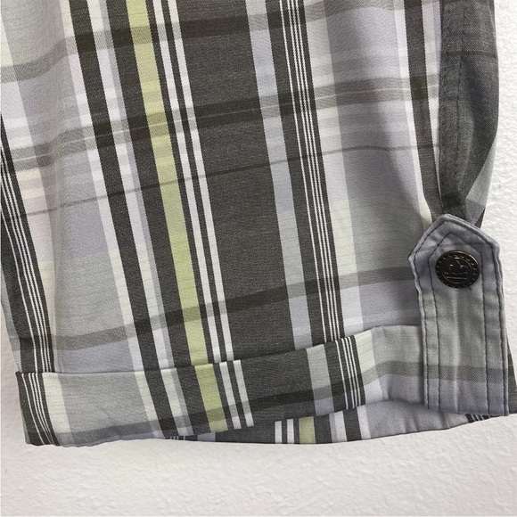 Old Skool Urban Wear Women's Plaid Striped Shorts Pockets/Zip Size 13/14 - Picture 8 of 12